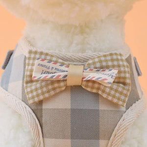 Dog Clothing Bow Tie with Line, Dog Rope