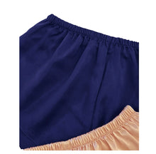 Load image into Gallery viewer, Silk Peach and Blue Shorts