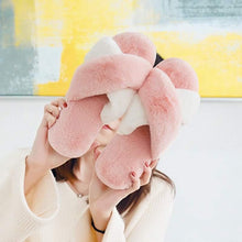 Load image into Gallery viewer, Faux Fur Warm Slippers