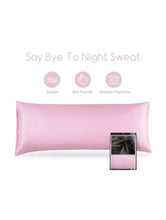 Load image into Gallery viewer, Silk Pink Long Pillowcase
