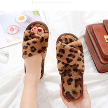 Load image into Gallery viewer, Women's Faux Spot Cross-Slides