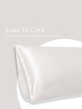 Load image into Gallery viewer, Silk White Long Pillowcase