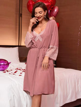 Load image into Gallery viewer, Dusty Robe with Slip Dress