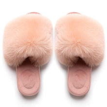 Load image into Gallery viewer, Fur Pom Pom Fluffy Slippers