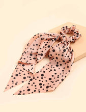 Load image into Gallery viewer, Polka Hair Scarf Scrunchies