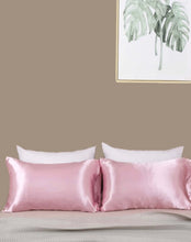 Load image into Gallery viewer, Premium Satin Pink Pillowcase (2pcs)