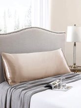 Load image into Gallery viewer, Khaki Silk Long Pillowcase