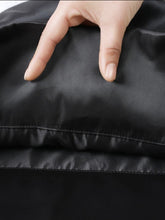 Load image into Gallery viewer, Black Long Silk Pillowcase Cover