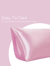 Load image into Gallery viewer, Silk Pink Long Pillowcase