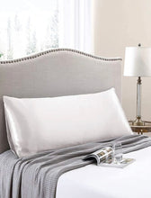 Load image into Gallery viewer, Silk White Long Pillowcase
