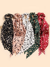 Load image into Gallery viewer, Polka Hair Scarf Scrunchies