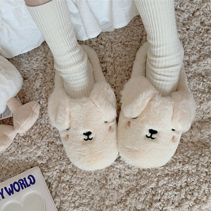 Women Comfort Plush Bear Slippers