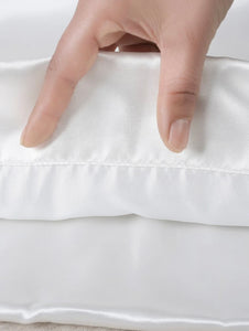 Silk White Long Pillowcase