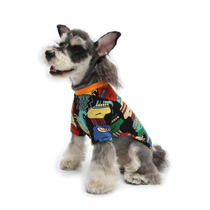 Dog Multi~colored printed clothes