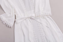 Load image into Gallery viewer, White Silk Robe Sets
