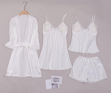 Load image into Gallery viewer, White Silk Robe Sets
