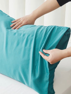 Premium Bamboo Pillowcases Set of 2 (Blue)