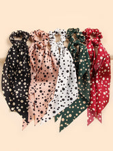 Load image into Gallery viewer, Polka Hair Scarf Scrunchies
