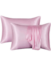 Load image into Gallery viewer, Premium Satin Pink Pillowcase  (2pcs)

