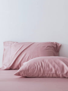 Premium Bamboo Pillowcases Set of 2 (Dusty Pink)