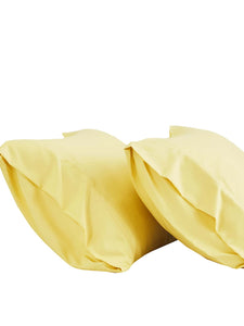 Premium Bamboo Pillowcases Set of 2 (Yellow)